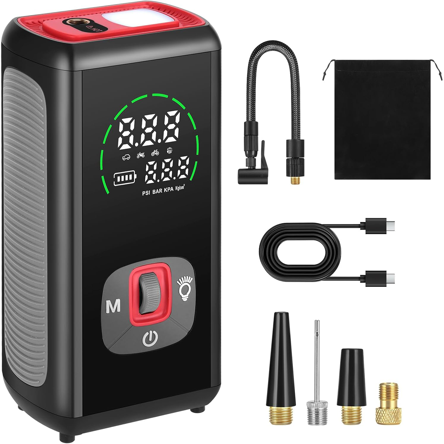 ROCGORLD R8 Tire Inflator (Orange)